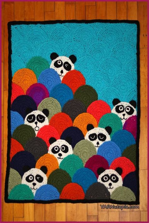Crochet Tutorial Roly Poly Panda Quilt Yarnutopia By Nadia Fuad