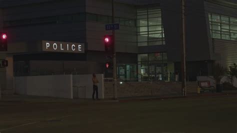 Premium Stock Video Police Station Sign Establishing Exterior