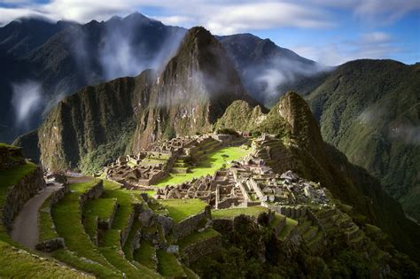 Machu Picchu Mountains Landscape Peru South America Wallpapers Hd