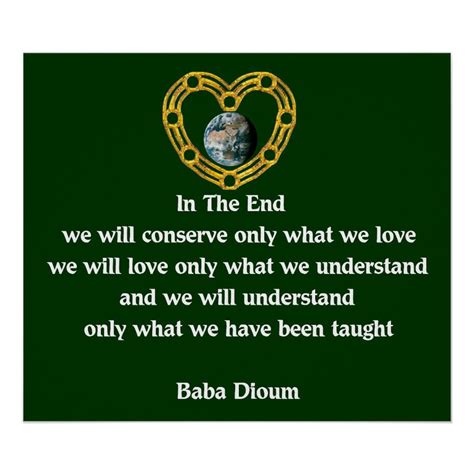Baba Dioum Quote Poster Zazzle Quote Posters Quotes Personalized