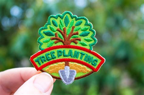 Tree Planting Patch Earth Day Activity Girl Boy Scouts Etsy