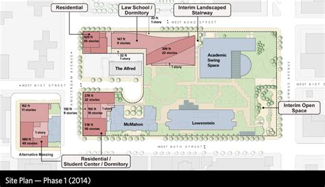 Fordham Lincoln Center Campus Map Map