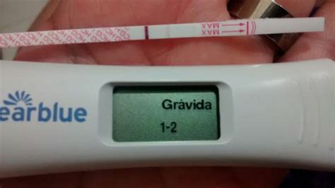Clear blue teste gravidez que diz número de semanas Março de 2016