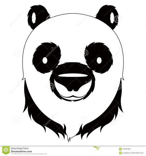 Isolated Cute Panda Avatar Stock Vector Illustration Of Flat 122641924