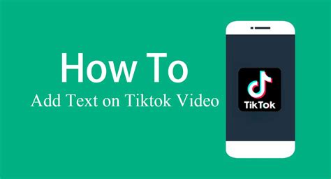 How To Add Text On Tiktok Video Snailsy