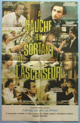 Movie Poster A Gauche En Sortant De L Ascenseur Sexy Emmanuelle Beart Pierre R Ebay