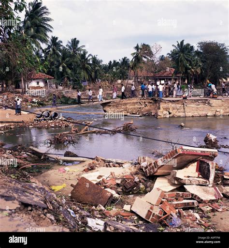 Damage Caused By The December 2005 Tsunami Batticaloa Sri Lanka Asia