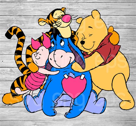 Winnie The Pooh Friends Svg Cartoon Characters Svg For Cricut Svg