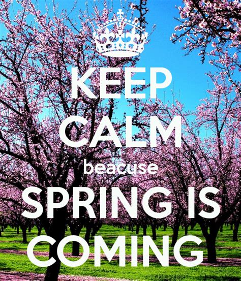 Keep Calm Because Spring Is Coming Pictures Photos And Images For