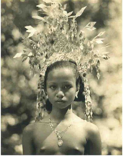 Bali Girls Old Photography Native People