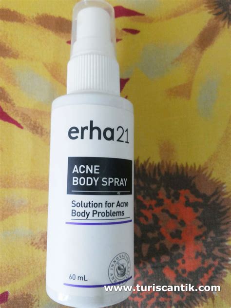Review Erha 21 Acne Body Spray