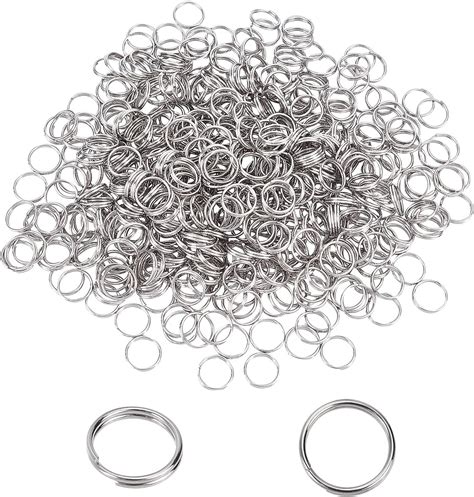 Unicraftale About 500pcs Split Rings Stainless Steel Jump Ring 8mm