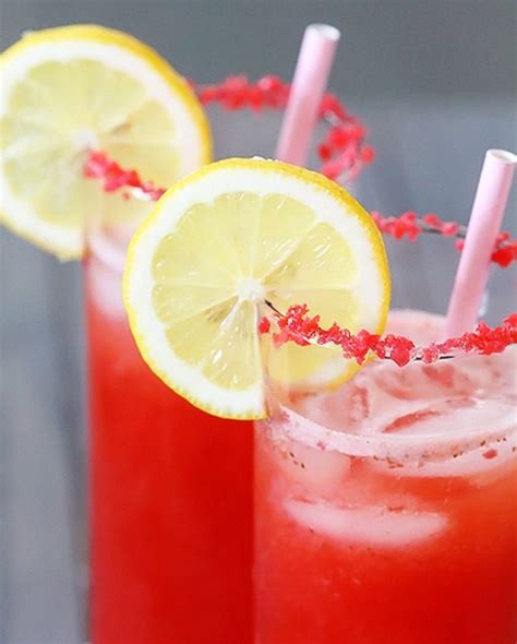 Sparkling Strawberry Lemonade Recipe With Images Food Lemonade