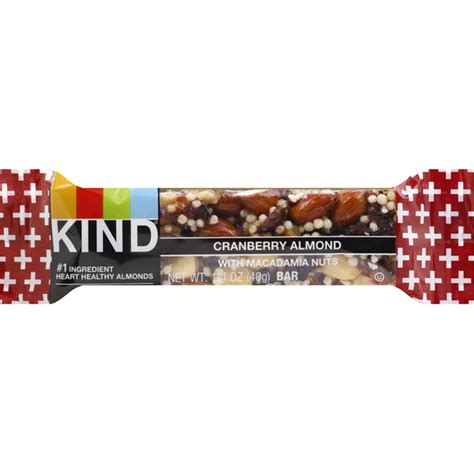 Kind Bar Cranberry Almond With Macadamia Nuts 14 Oz From Safeway