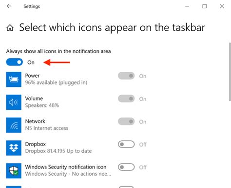 The Windows 10 System Tray How To Show Or Hide Icons