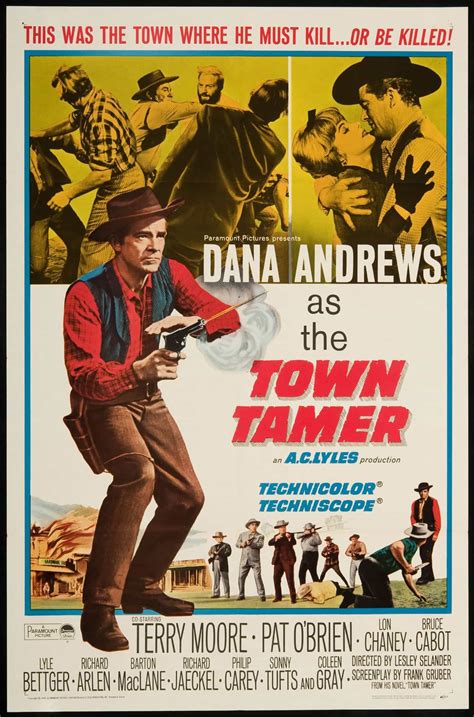 Town Tamer By Lesley Selander Old Western Movie Poster Old Western Movies Movie Posters