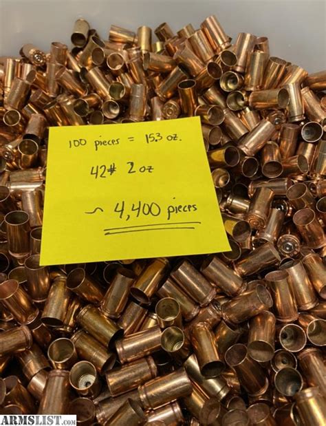 Armslist For Sale 9mm Brass Cleaned ~4400 Rounds