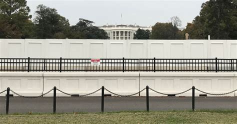Huge Wall To Be Erected Around White House As Trump Plots Locked In