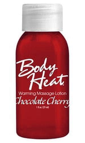 body heat warming massage lotion 1 fl oz chocolate cherry