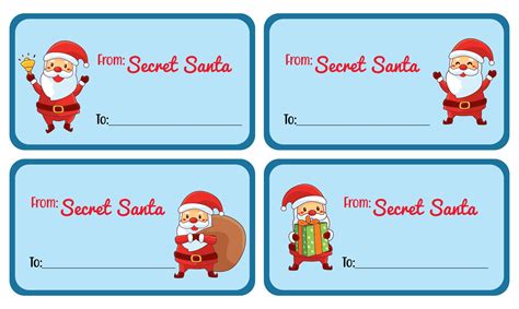 10 Best Secret Santa T Tags Printable Pdf For Free At Printablee