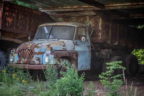 Abandoned Truck Wasteland Flickr