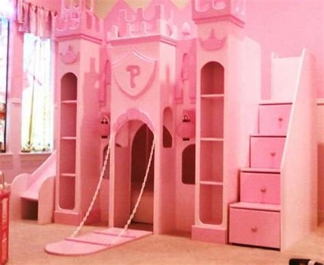 Pink Princess Bed With Slide Art Winkle