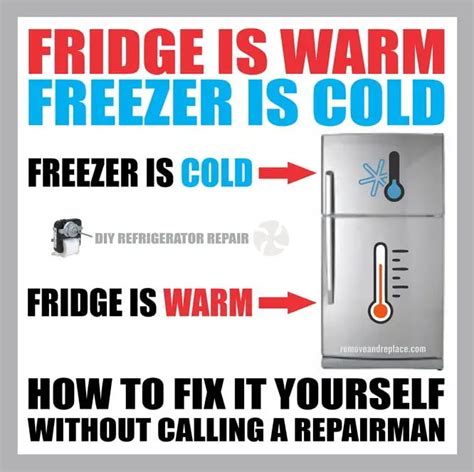 Fridge Is Warm Freezer Is Cold How To Fix