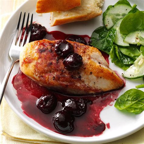 Chinese orange chicken made with crispy fried chicken covered in an authentic orange sauce. Chicken with Cherry Wine Sauce Recipe | Taste of Home