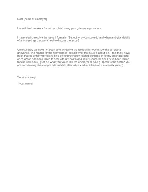 How To Write A Grievance Letter For Hostile Work