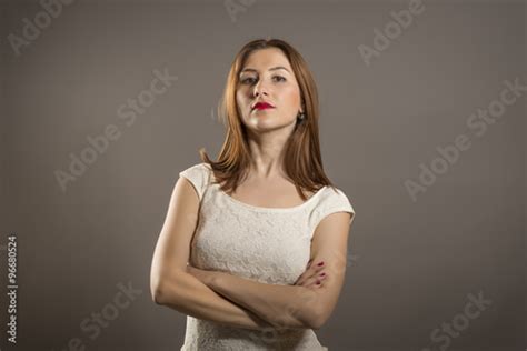 Closeup Portrait Displeased Pissed Off Angry Grumpy Pessimistic Arrogant Woman With Bad
