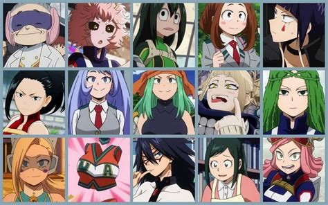 My Hero Academia Female Characters Class 1a Reverasite