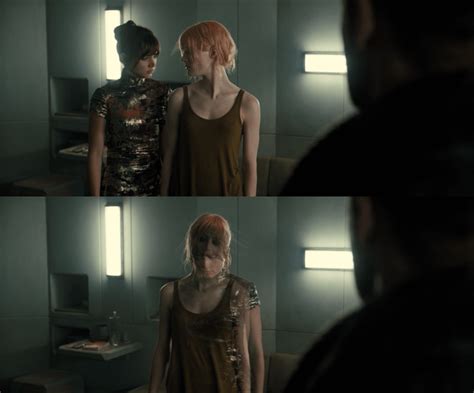 In Blade Runner 2049 Mariettes Hair Reacts To The Static Created By Jois Image Just Before
