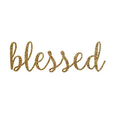Iron On Blessed Gold Glitter Or Silver Glitter Decal Fall