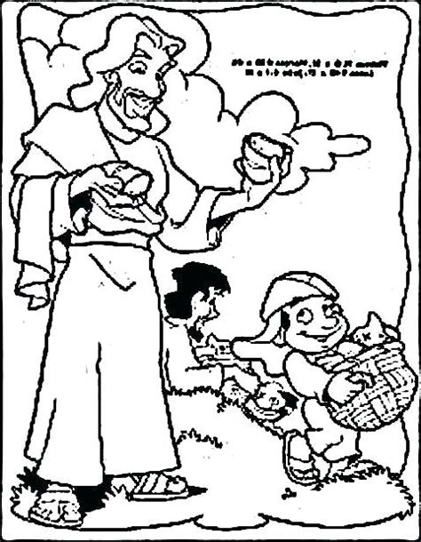 Loaves And Fishes Coloring Page at GetColorings.com | Free printable