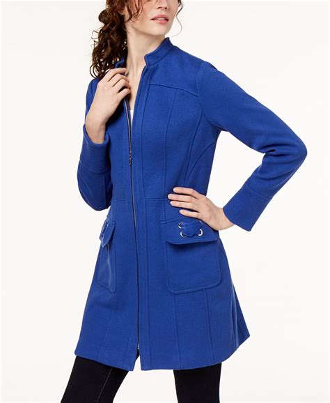 inc international concepts i n c stand collar ponté knit zip coat created for macy s macy s
