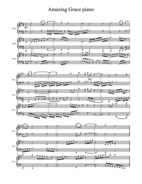 Piano traditional piano traditional piano free sheet music amazing grace. Amazing Grace piano Sheet music | Download free in PDF or MIDI | Musescore.com