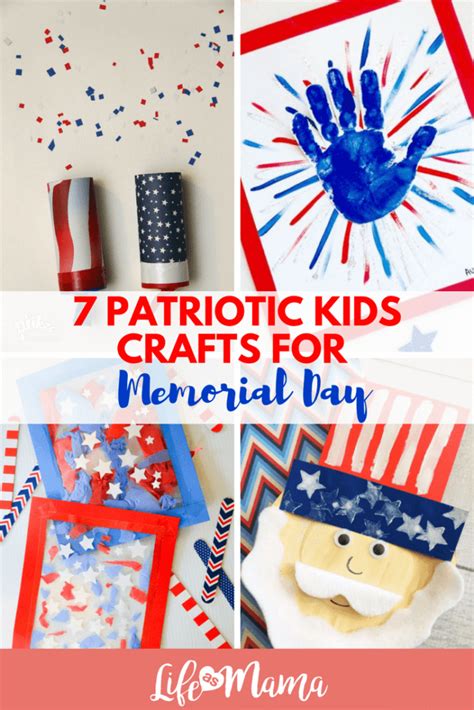 How to celebrate memorial day with your child. 7 Patriotic Kids Crafts For Memorial Day