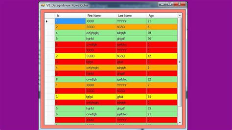 VB NET How To Change A DataGridView Row Color In VB C JAVA PHP