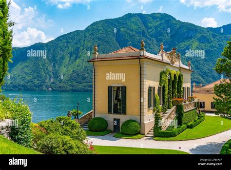 Villa Del Balbianello At Lake Como In Italy Stock Photo Alamy