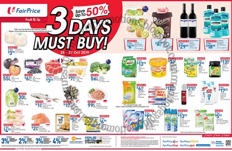 The most fun answer gets to bring home an exclusive housebrand bundle including the pasta, and fairprice vouchers worth $40 in total! NTUC FairPrice 3 Days Must Buy! 25 - 27 October 2019 ...