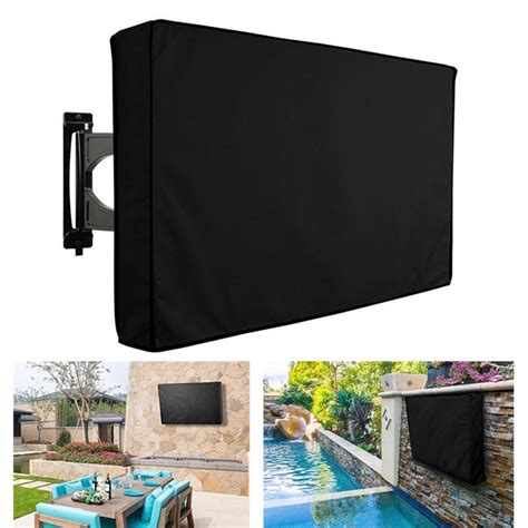 Outdoor Tv Cover Without Bottom Cover Waterproof Dust Proof 600d Oxford