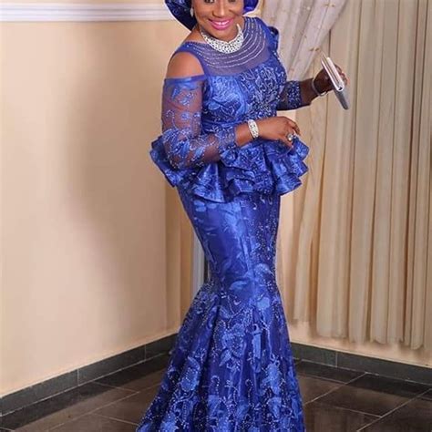 Super Classic And Gorgeous Aso Ebi Lace Styles For Wedding Guests Dezango Nigerian Lace