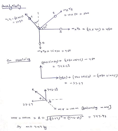 Solved Four Masses A B Cand D Are Attached To A Shaft And Revolve In The Course Hero