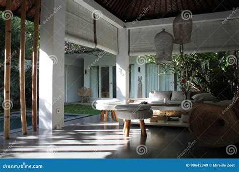 Modern Balinese Livingroom Stock Image Image Of Living 90642349