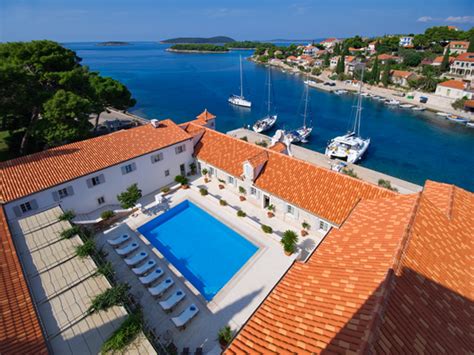 luxury seafront castle villa with pool on solta island in split region luxury croatian villas