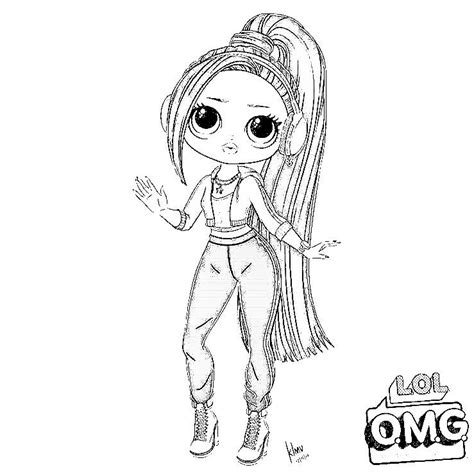 Coloring Pages Lol Omg Dolls Series 3 Coloring Pages Simple Coloring