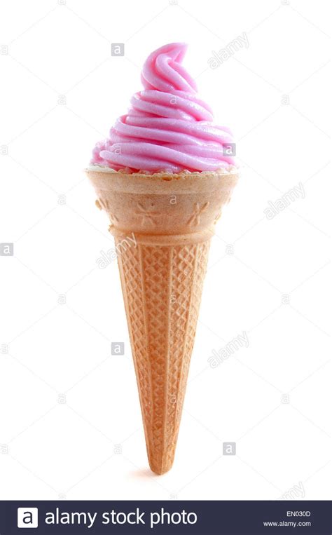 Maybe you would like to learn more about one of these? Strawberry ice cream cone over a white background Stock ...