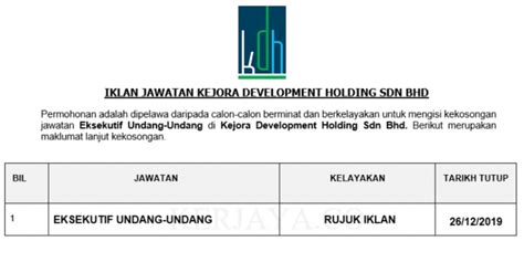 © 2020 pnb development sdn. Permohonan Jawatan Kosong Kejora Development Holding Sdn ...