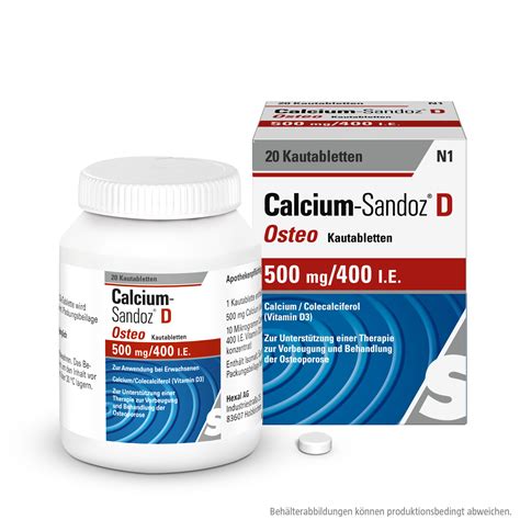 Calcium Sandoz® D Osteo 500 Mg 400 I E Shop