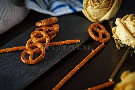 Typical German Bretzel German Food And Snack Delicious Savory